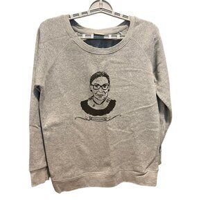 MV Sport Gray Sweatshirt Small – Ruth Bader Ginsburg Notorious RBG Graphic